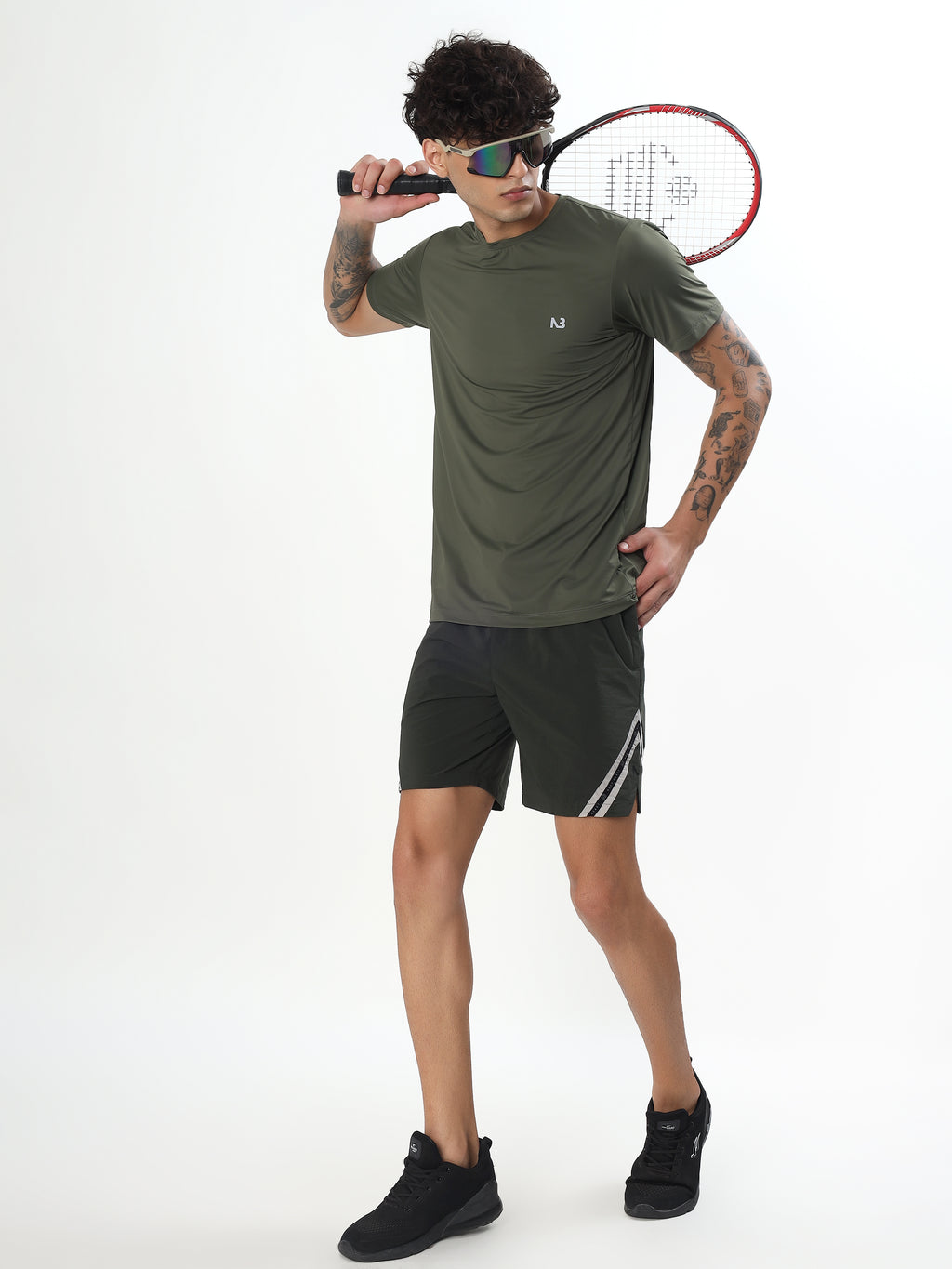 CHEVRON PERFORMANCE TRAINING SHORTS