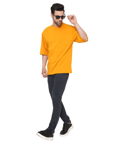 Sunshade Oversized Cotton T-shirts Relaxed Fit Tees for Men