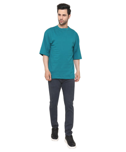 Ocean Oversized Cotton T-shirts Relaxed Fit Tees for Men