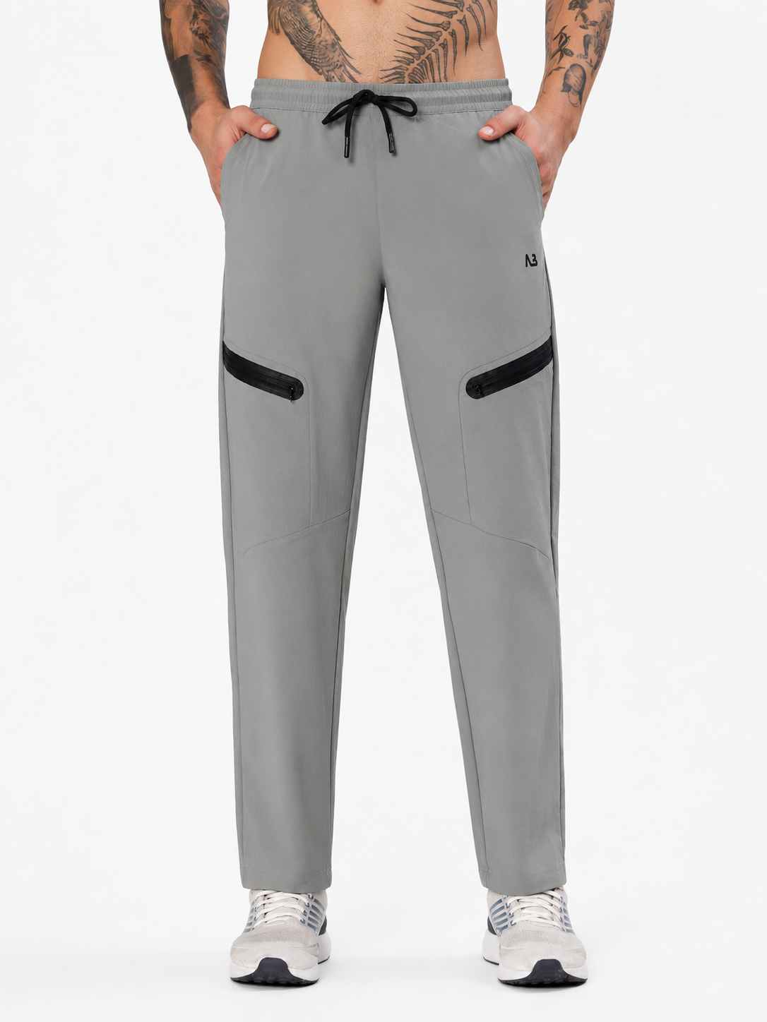 LIGHT GREY UTILITY JOGGERS