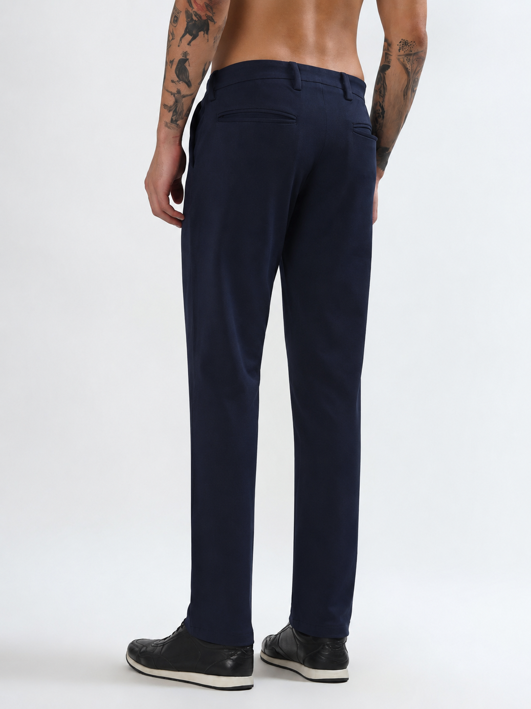 MEN'S NAVY BLUE SLIM FIT CHINOS