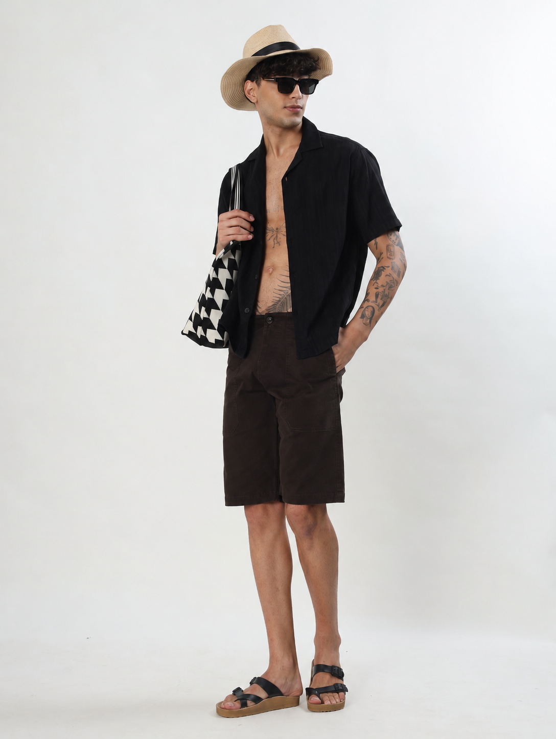 JET BLACK TEXTURED RESORT