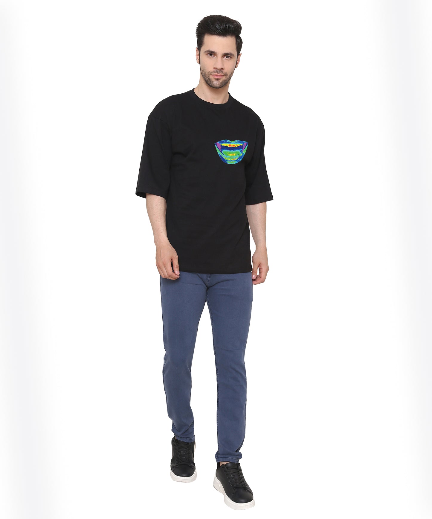 Oversized Cotton T-shirts Relaxed Fit Tees for Men